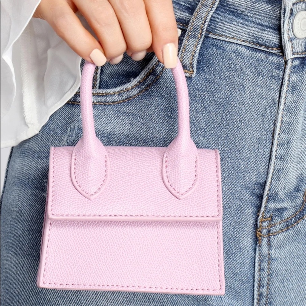 White crossbody mini purse